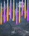 Flacchi Halloween Lights Outdoor 20 Tubes 480 LED Raindrop Meteor Shower Icicle