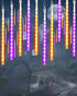 Flacchi Halloween Lights Outdoor 20 Tubes 480 LED Raindrop Meteor Shower Icicle