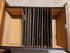 PVC Hanging File Rail for 1/2 Drawer Sides, 2 Feet Long, Black (Sold in Pairs)