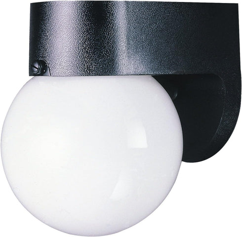 Westinghouse 6680300 Traditional One-Light Outdoor Wall Lantern, Black Finish on Polycarbonate, White