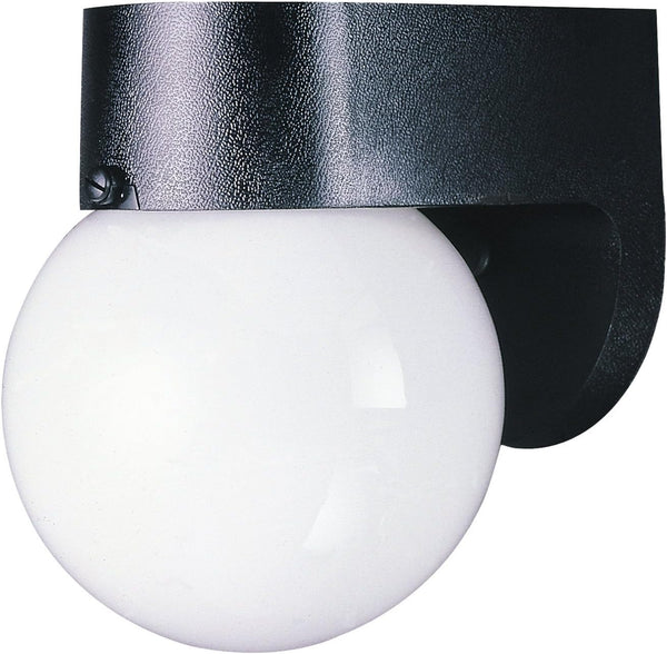 Westinghouse 6680300 Traditional One-Light Outdoor Wall Lantern, Black Finish on Polycarbonate, White