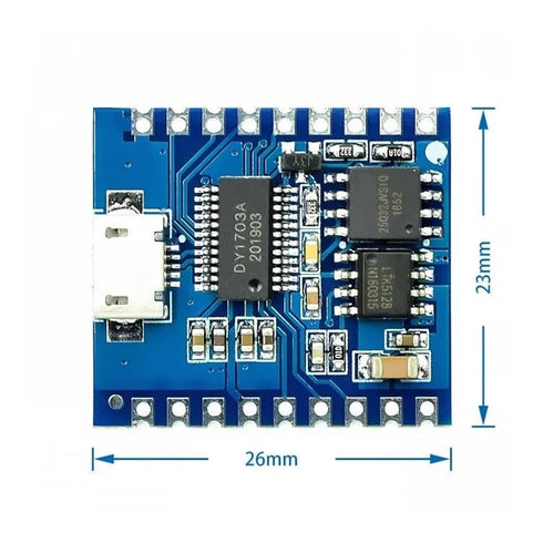 CVKLJCFSI DY-SV17F MP3 Module(1pcs) Audio Module Mini Player IO Trigger USB Download Flash