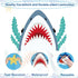 Shark Bulletin Board Kit Under The Sea Classroom Decorations Back to School DIY Photo Bulletin Board Set Ocean Theme Shark Paper Cutouts Decor for Kids Classroom School Home Office Wall Door Decor