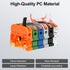 KV121 600V 32A 24-12 12.6 Terminal Block Kit, AWG Compact Lever Wire Connectors, DIN Rail Included, Quick Wiring