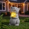 PETAFLOP Solar Cat Garden Statue Decor with Sunflower, Birthday Housewarming Gifts for