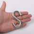 Flammi 2 Pack Heavy Duty S Hooks for Hanging Hammock Stand, Swing Plants, Max 500 Lbs, 3 Inch Long, 5/16 Inch Thick