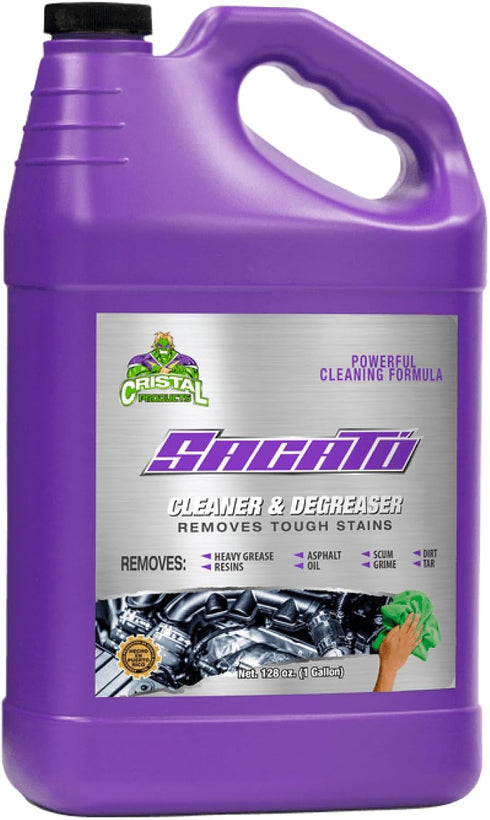 SACATO Degreaser Cleaner Heavy Duty Commercial Degreaser for Garage, Floor, Engine, Driveway