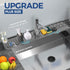 24" Splash Guard Plus Size Silicone Sink Faucet Drying Mat Handle Drip Catcher Tray Dish Sponge Holder Kitchen