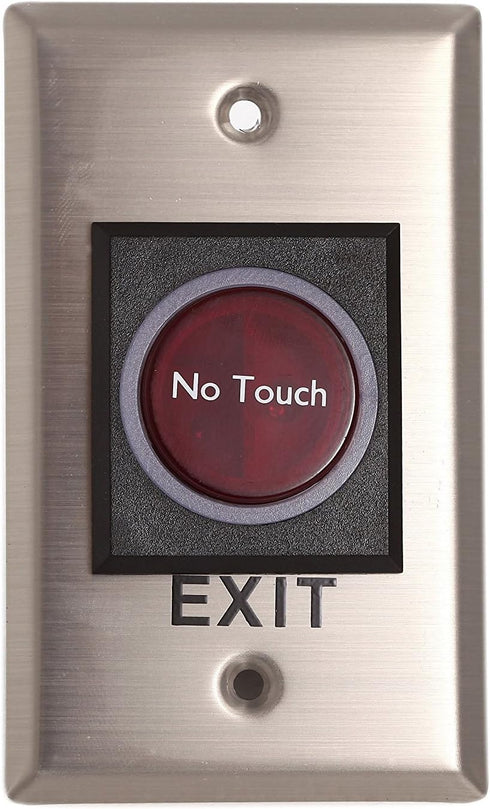 Contactless Non Touch Exit Switch, Infrared Sensor Button for Door Release, LED Indication for Access Control