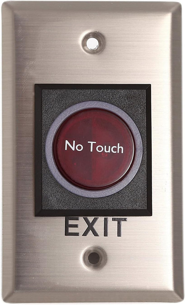 Contactless Non Touch Exit Switch, Infrared Sensor Button for Door Release, LED Indication for Access Control