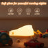 Dimmer Anywin Lying Flat Duck Night Light, Cute Light Up Duck Soft Silicone Nursery Night Lamp with Touch Control