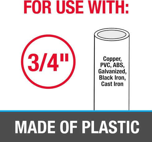 Oatey 33925 3/4 in. x 25' Plastic Hanger Strap, Bagged, Gray