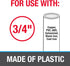 Oatey 33925 3/4 in. x 25' Plastic Hanger Strap, Bagged, Gray