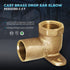 Everflow Supplies CFDL3412-NL 3/4 to 1/2" Cast Brass 90 Degree Reducing Elbow with Sweat Socket