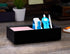 Bostitch Office Konnect Desk Organizer, Accessory Tray & Storage Cup Bundle for Desktop Storage (Black)