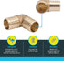 SharkBite 1-1/2 Inch Crimp 90 Degree Elbow, Brass Plumbing Fitting for PEX Pipe, PE-RT, UC0241