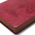 ZXHQ A5 360 Pages Lined Journaling Notebooks with Pen - Tree of Life Design, Brown Edge, Fine Inner Pocket, Wine Red