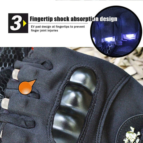 Cyuanxgr 8 LED Flashlight Gloves, Half Finger Lighted Gloves Gifts for Men Women, Flashlight Gloves with LEDs Stocking