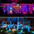 12W 800lm 120V IP66 46.5ft 4 Pack Spotlights Outdoor, RGB Color Changing Landscape Lights Plug in LED Spot Lights