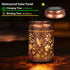 Hummingbird Solar Lanterns Outdoor Waterproof Garden Decor Gifts for Women Mom Grandma Hanging Solar Lights Metal Solar