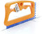 Fuginator Scrub Brush for Tile and Grout: Stiff Nylon Bristle Scrubbing Brush