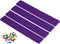 PATIKIL 4 Pack Felt Bulletin Board Bar Strip, Self Adhesive Wall Pin Board with Push Pins for Home Office Decor, Purple