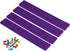 PATIKIL 4 Pack Felt Bulletin Board Bar Strip, Self Adhesive Wall Pin Board with Push Pins for Home Office Decor, Purple