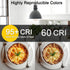 ILC G120 LED Large Globe Light Bulbs 15W, E26 Base, 150W Equivalent, Color Temperature Turnable 2700K-6000K, 2 Pack