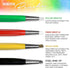 Pixiss Scratch Brush Pen Set, Fiberglass, Steel, Brass, Nylon, 4-Pack for Removing Corrosion and Rust