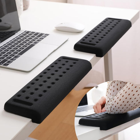 Dahoon Holly L-Shaped Desk EdgeRest, 2-Piece Set, Plam & Wrist & Forearm & Elbow