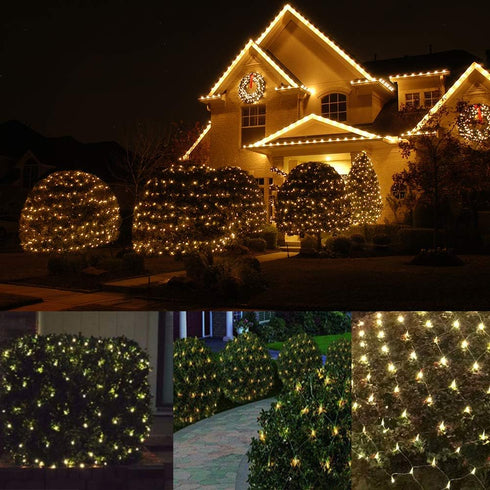 100 5 ftx5ft LED Christmas Lights Christmas Net Lights Outdoor Indoor Mesh Christmas Decorations Lights string,Perfect