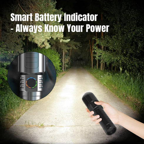 3 (2 Pack) Tactical Flashlights Torch High Lumens Rechargeable, Modes Led Waterproof Zoomable Linternas Handheld Small