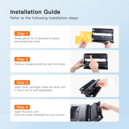 E-Z Ink Compatible Drum Unit (Not Toner) Replacement for Brother DR630 DR 630, Compatible with HL-L2300D HL-L2320D