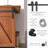 4FT 21"-24" Super Mini Cabinet Small Sliding Barn Door Hardware Track Kit Apply for Storage Window TV Stand,Easy