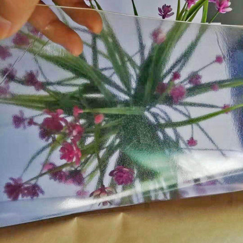 High Temperature Thin Transparent Silicone Rubber Sheet with Adhesive, 0.04" Thickness, 60 A Durometer, 6.3" Width,
