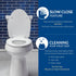 Mayfair Aurora Slow Close Toilet Seat, Easy Clean Hinges and Adjustable Perfect Fit Plastic Seat, Made in USA