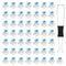 Exircy 50 PCS Blue Mechanical Keyboard Switches, 3 Pin Blue Clicky Switches with