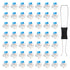 Exircy 50 PCS Blue Mechanical Keyboard Switches, 3 Pin Blue Clicky Switches with