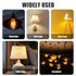 Gosknor 6pcs 1-3/8 Inches E26 Light Socket Shade Rings, Thread Diameter Lamp Shade Retaining Ring Plastic Lamp Shade
