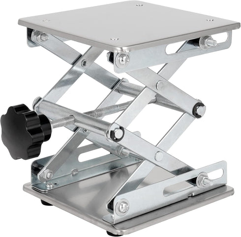 2 Pack 8 x 8 Inch Lab Scissor Jack, Stainless Steel Lift Stand, Expandable from 80mm to 270mm