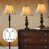 MUNEFE E26 (2Pcs) Lamp Shade Harps Holder, Lamp Harp Holder Kit, Metal Lampshades Holder with Light Base for Table