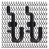 Jucoan 200 Pack J Shape Pegboard Hooks, Black Plastic Assortment for 1/4" Pegboard, Garage Tool Storage Organizer