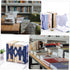LIFKOME Stretching Bookend Desk Organizer for Home Office Storage Random Base Versatile Book Container for Books