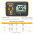 VC60B Digital Insulation Resistance Tester, Electrical Megaohm Meter with 250V/500V/1000V Test Voltage