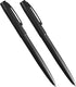 Rite in the Rain Weatherproof Black Metal Clicker Pen | Black Ink, 2 Pack (No. 97-2)