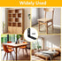 16Pcs 1.6x1.6 Inch 90 Black Stainless Steel L Bracket Corner Braces Metal Shelf Support, Degree Joint Right Angle