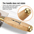 KSEIBI 281380 Narrow Bucket Brick Trowel - 8 Inch Wooden Handle Square Tip Bricklaying Trowel