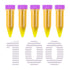 LABALPHA 5ml Conical Centrifuge Tubes with Screw Caps - 100Pcs Polypropylene Tubes with Graduated Spot