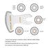 6Pcs Oscillating Tool Blades, Diamond Carbide Multi Tool Blades for Grout Removal and Soft Tile Cutting