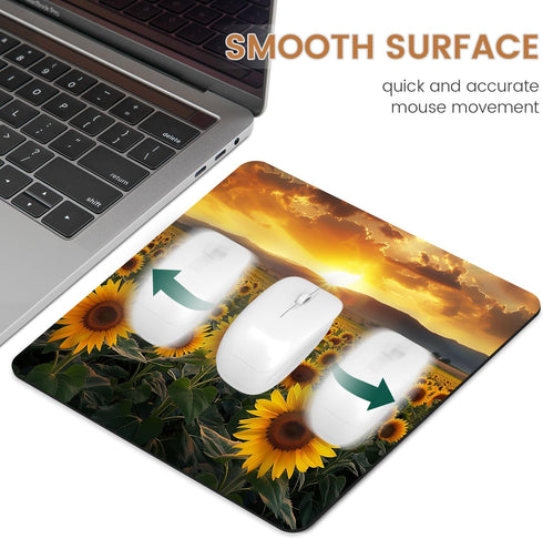 Mouse Pad - Non-Slip Rubber Base Mouse Mat, Waterproof Gaming Mouse Pad for Wireless Mouse, Computers, Laptop, Home